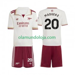 Camisola Arsenal Noni Madueke 20 Criança Equipamento Terceiro 2025-2026 Manga Curta